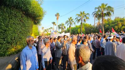حضور مدیر کل و کارکنان استاندارد هرمزگان در راهپیمایی حمایت از مردم مظلوم غزه